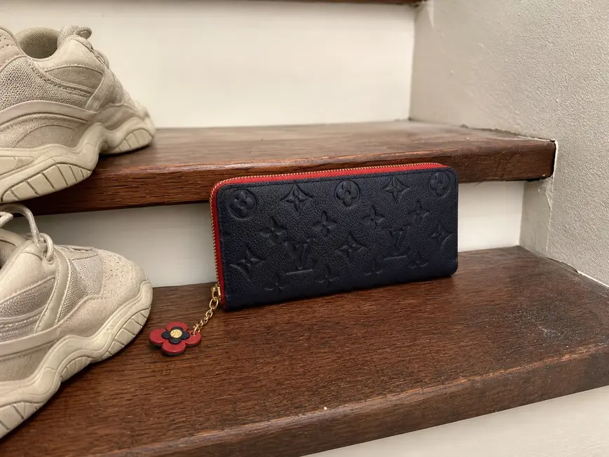 2019 Monogram Empreinte Clemence Wallet-Marine Rouge M63920 photo review