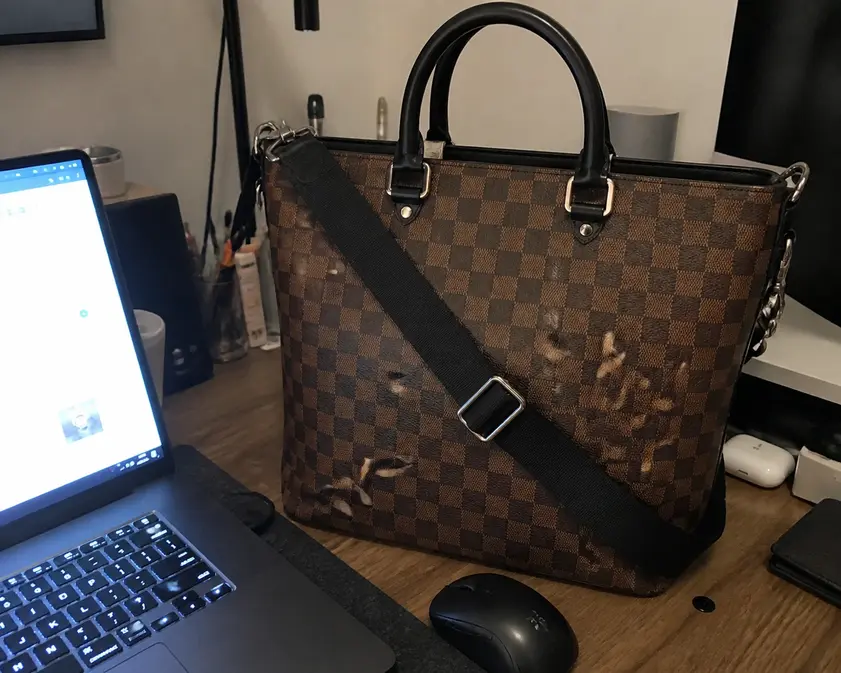 2015 Damier Ebene Jake Tote N41559 photo review