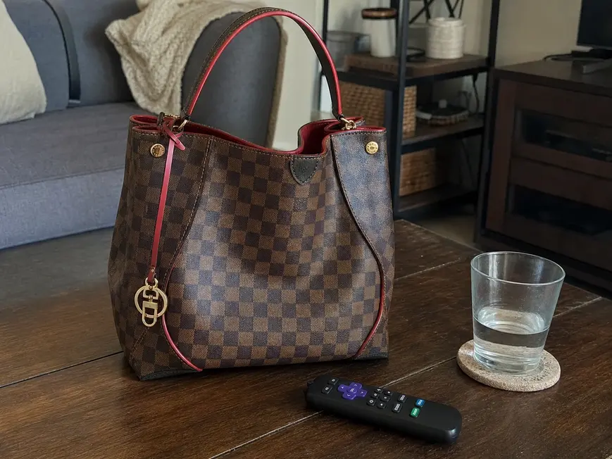 2015 Limited Damier Ebene Caissa HOBO 41555 photo review