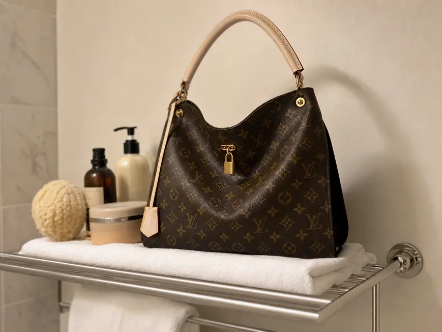 2015 Gaia Monogram Hobo Handbag-Noir M41621 photo review