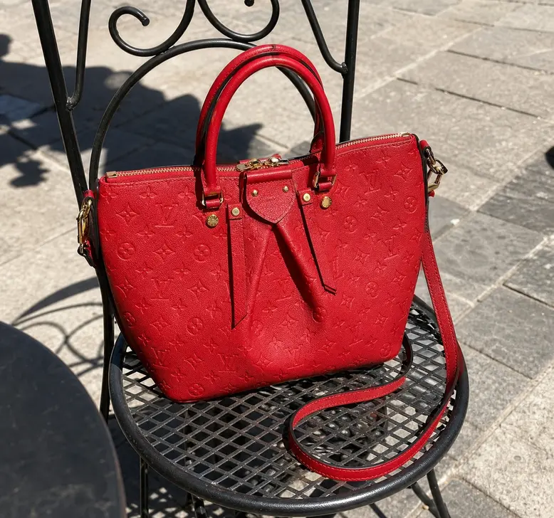 2015 Mazarine Monogram Empreinte Handbag-Cherry M50641 photo review