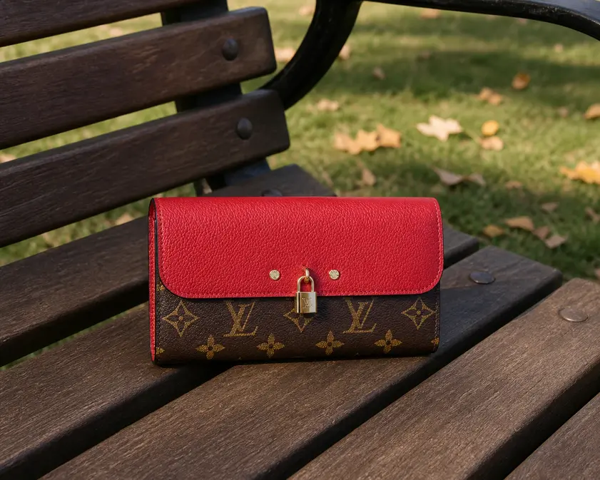 2016 Premium Monogram Canvas Venus Wallet-Cherry M61836 photo review