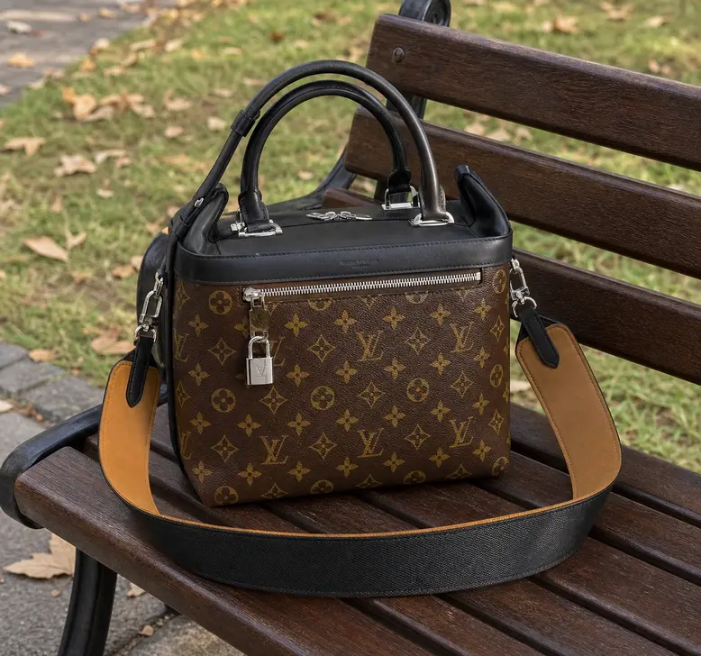 FW 2016 Monogram Reverse City Cruiser Bag PM-BLACK M52008 photo review