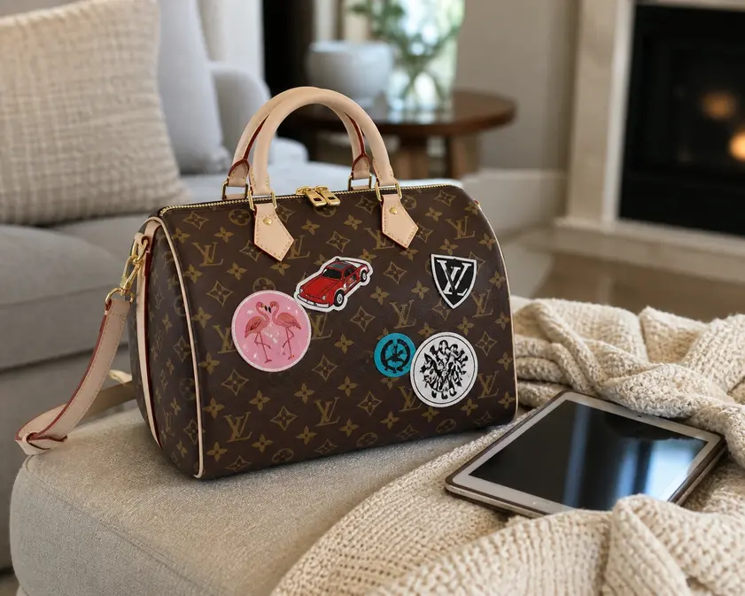 2016 Monogram Canvas Speedy Bandouliere 30 M43231 photo review