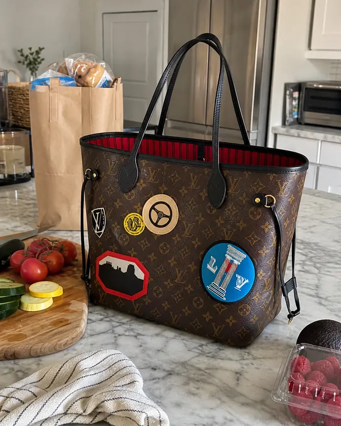 2017 Premium Monogram Canvas Icon Neverfull MM M42844 photo review