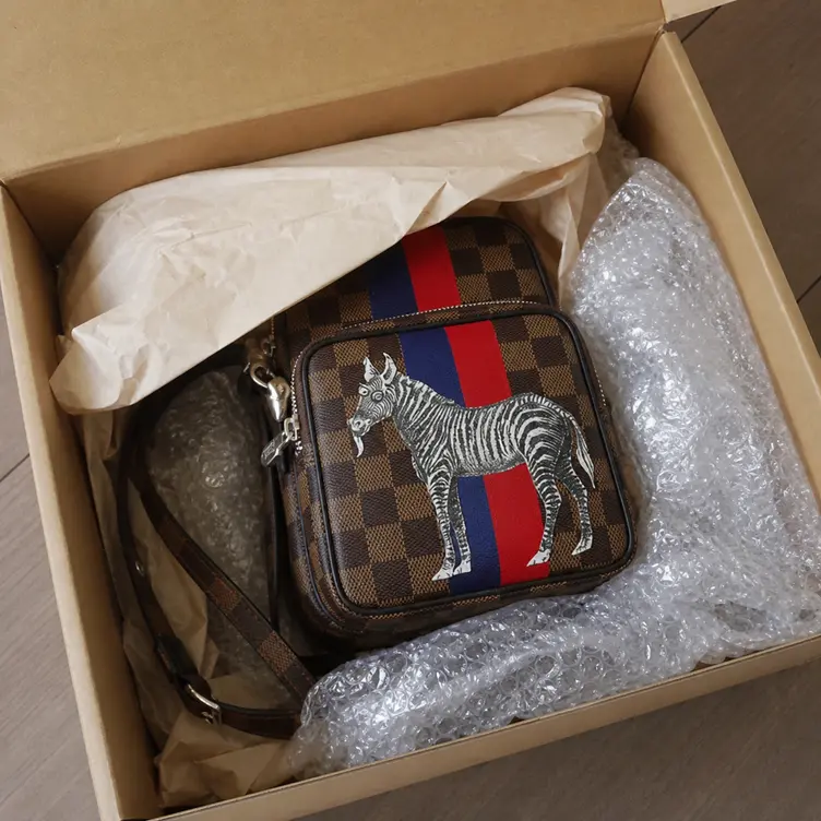 2017 Men Premium Damier Ebene Amazone 22 Bag N42703 photo review