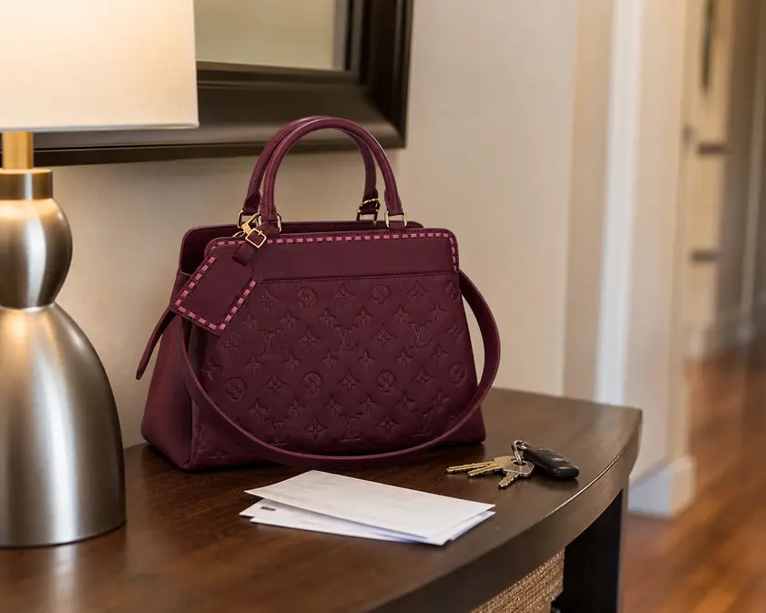 2017 Premium Monogram Empreinte Vosges MM-RAISIN M43249 photo review