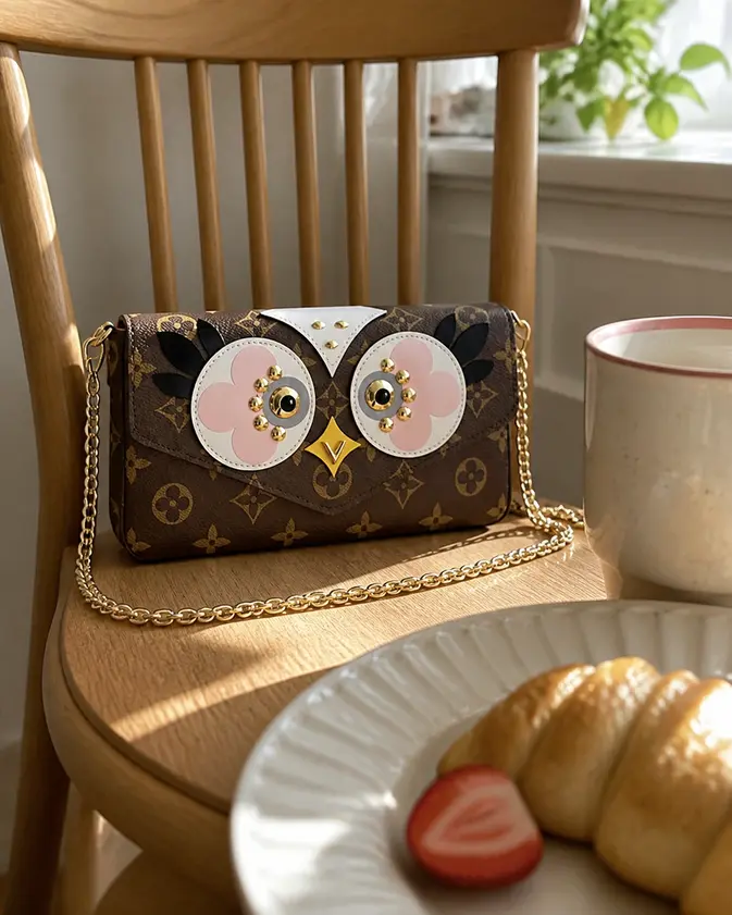 2017 Premium Monogram Canvas Pochette Felicie Shoulder Bag M62415 photo review
