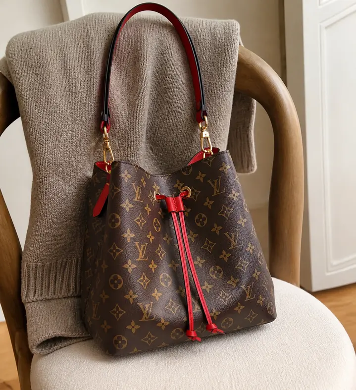 Monogram Neonoe Handbag-Red M44021 photo review