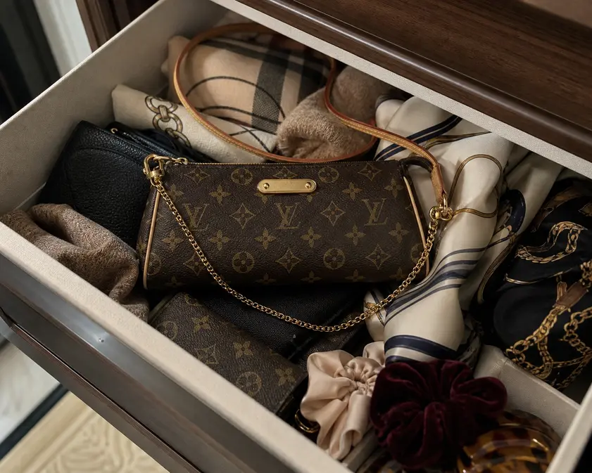 Premium Monogram Canvas Eva Clutch M95567 photo review