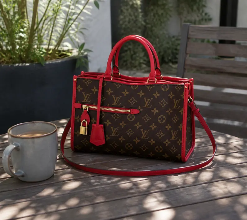 2017 Premium Monogram Canvas Popincourt Bag-Red M43433 photo review