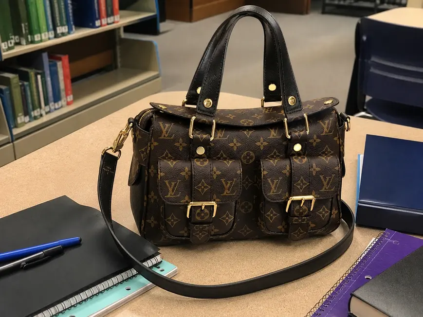 2017 Premium Monogram Canvas Manhattan Bag-Black M44207 photo review