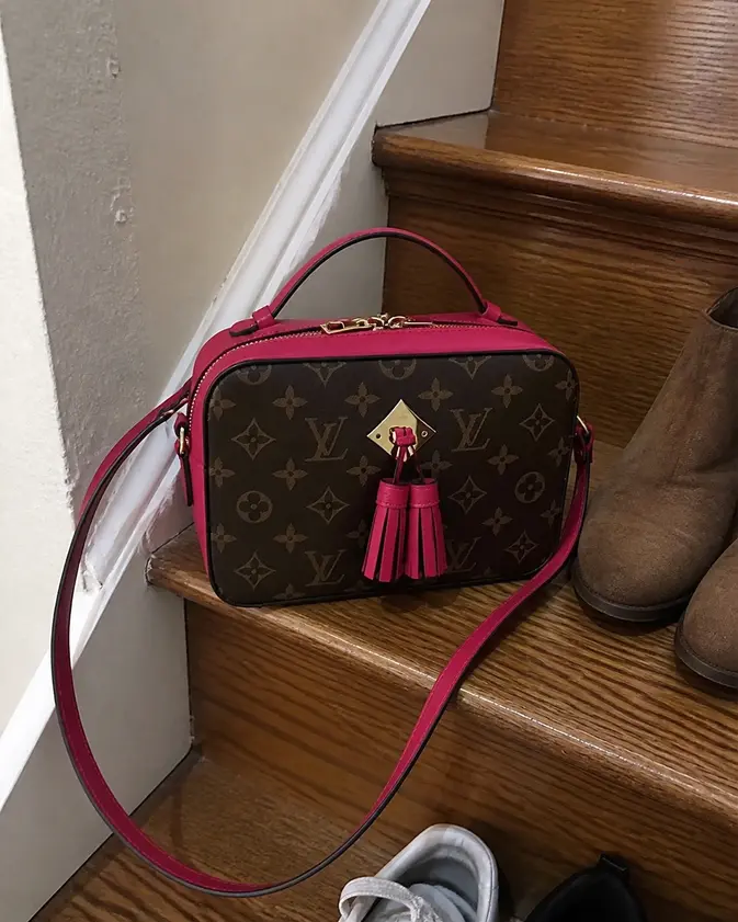 2018 Premium Monogram Canvas Saintonge Handbag-Freesia M43557 photo review