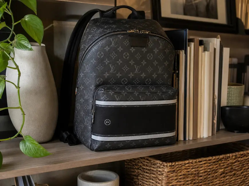 2017 Men Premium Monogram Eclipse Apollo Backpack M43408 photo review