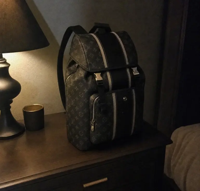 2017 Men Premium Monogram Eclipse Zack Backpack M43409 photo review