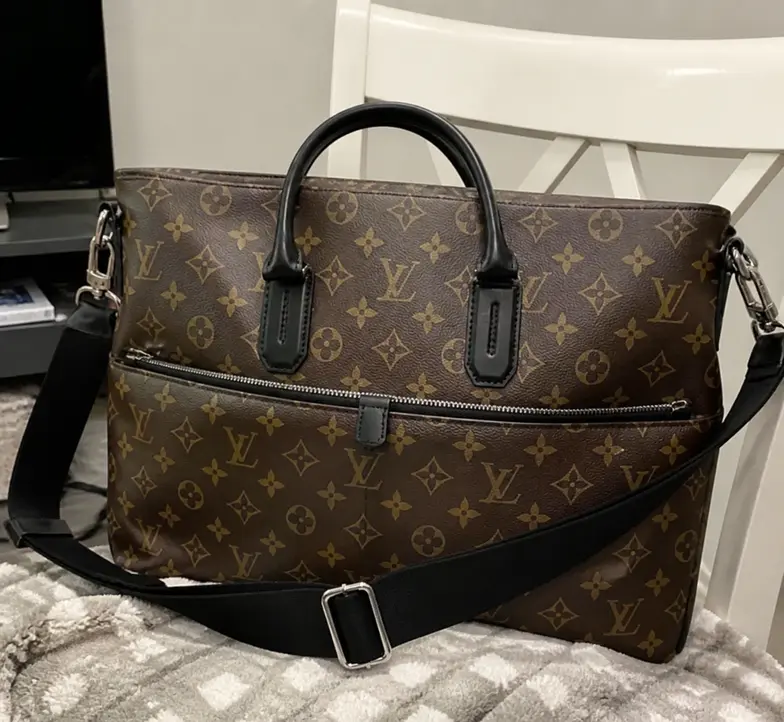 2015 Monogram Macassar Laptop Bag M61288 photo review