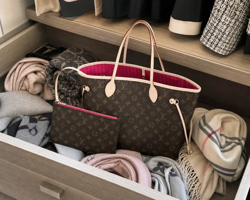 2015 Monogram Neverfull MM with pochette-Pivoine M41178 photo review