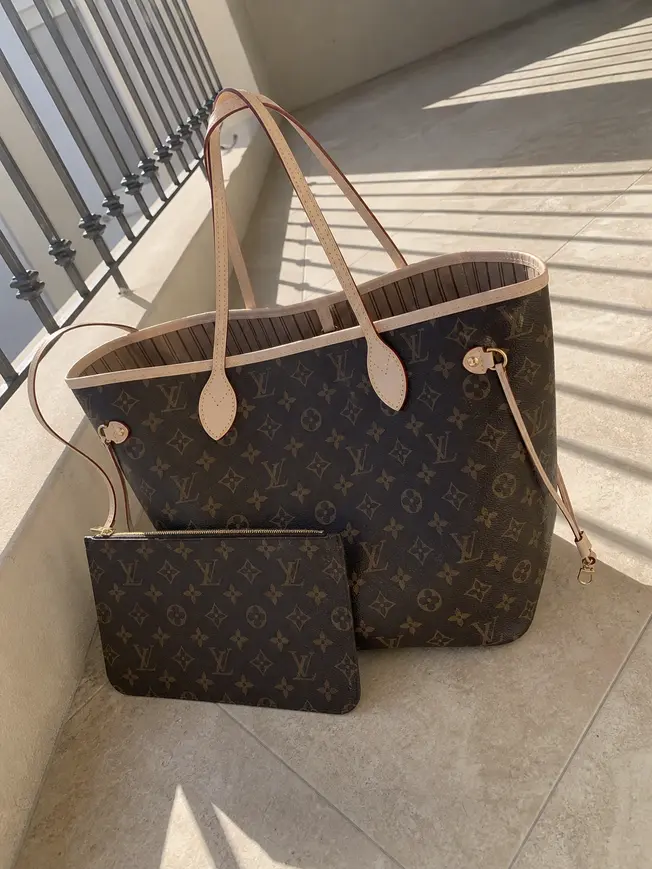 2015 Monogram Neverfull MM with pochette-Beige M40995 photo review