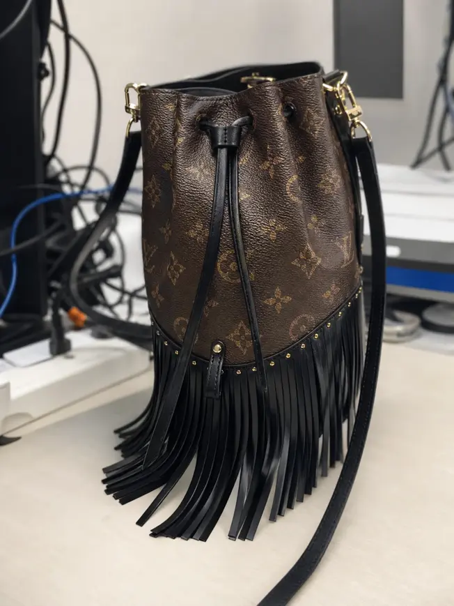 2017 Runway Premium Monogram Fringed Noe Handbag M43132 photo review
