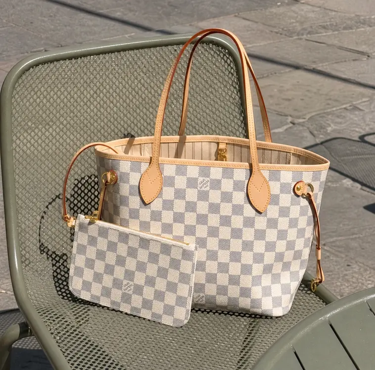 2014 Damier Azur Canvas Neverfull PM N41362 photo review