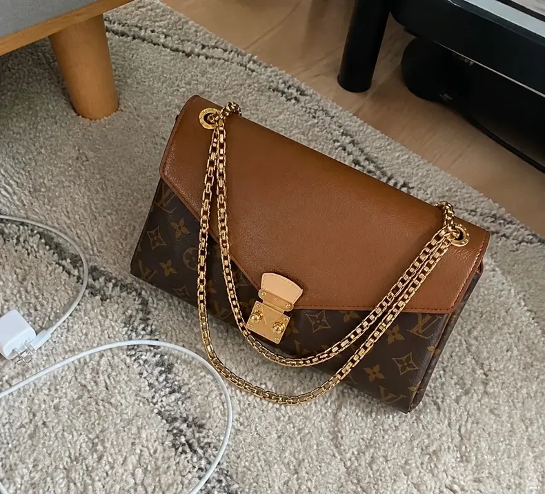 2014 Pallas Chain Aurore Shoulder Bag-Brown M41203 photo review
