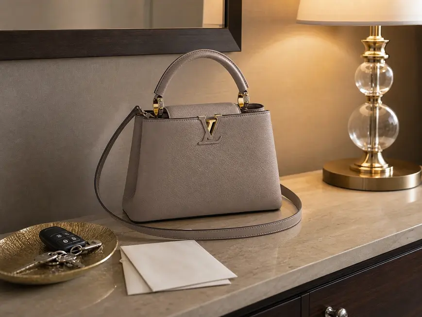 2015 Capucines BB Handbag-Galet M94634 photo review