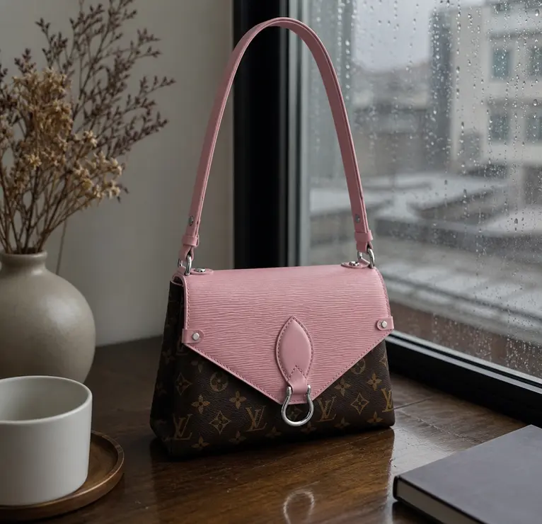 2017 Premium Monogram Canvas Epi Saint Michel Handbag-Pink M44031-pink photo review
