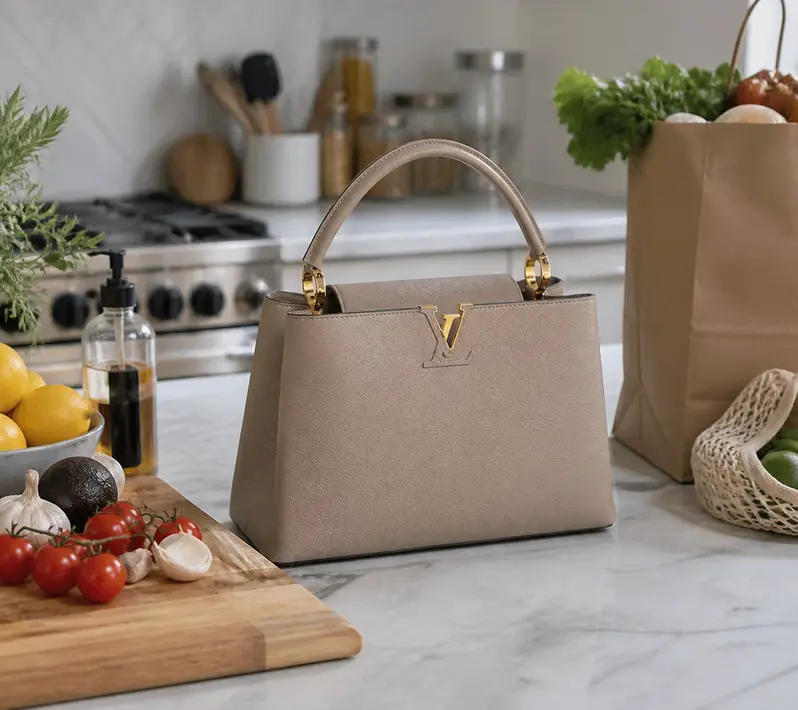 Capucines MM Handbag-Galet M94428 photo review