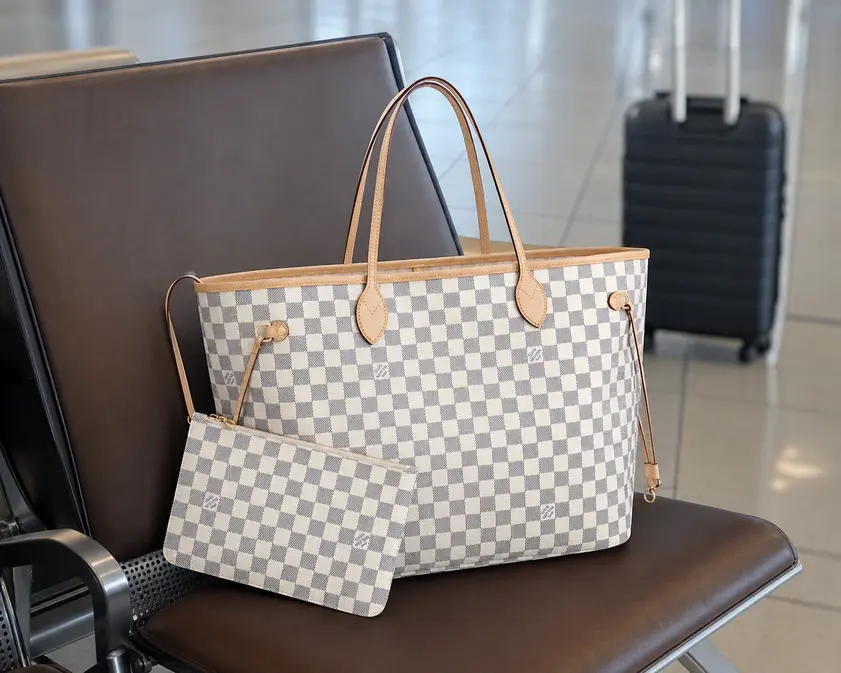 Damier Azur Canvas Neverfull GM N41360 photo review