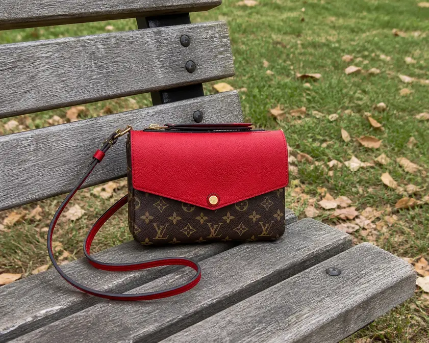 Monogram Canvas Twinset Cross-body Bag-Cherry M50185-2 photo review